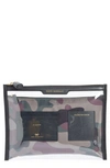 ANYA HINDMARCH CAMO PRINT SAFE DEPOSIT POUCH