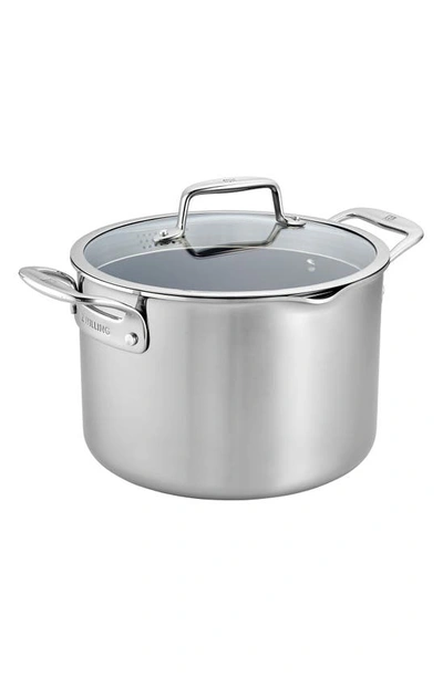 ZWILLING CLAD CFX 8-QUART NONSTICK STAINLESS STEEL STOCK POT