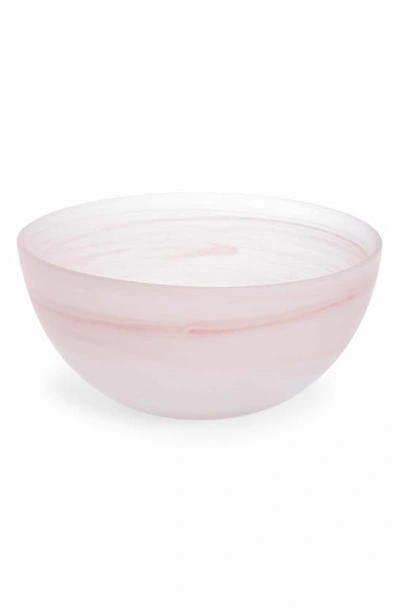 Fortessa La Jolla Set Of 4 Glass Cereal Bowls In Pink