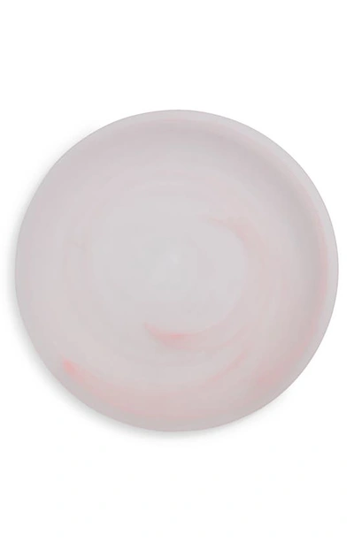 Fortessa La Jolla Set Of 4 Glass Dinner Plates In Pink