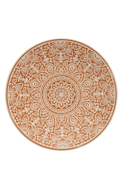 Fortessa Havana Set Of 4 Coupe Salad Plates In Orange