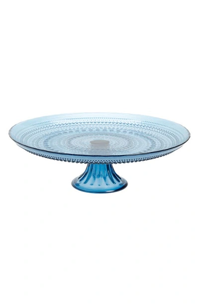 Fortessa Jupiter Glass Cake Stand In Blue