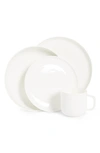 Fortessa Modern Coupe  Modern Coupe 16-piece Dinnerware Set In White
