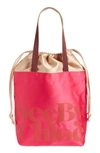 See By Chloé Essential Tote In Cherry Pink