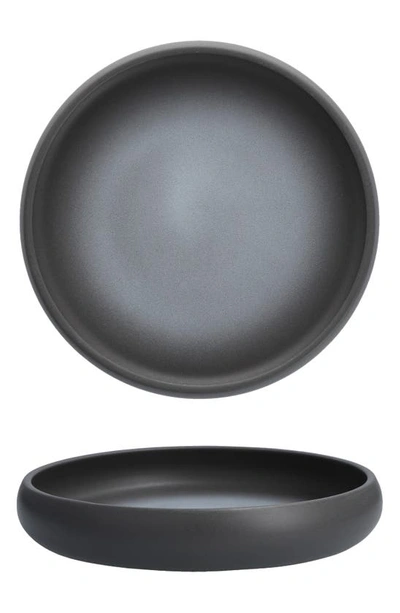 Fortessa Cloud Terre Arlo Set Of 4 Bowls In Charcoal