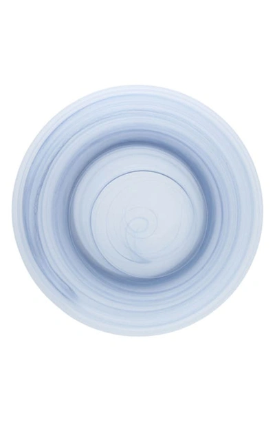 Fortessa La Jolla Set Of 4 Glass Charger/service Plates In Blue