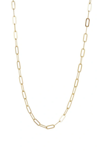 Argento Vivo Paper Clip Chain Necklace In Gold