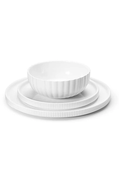 GEORG JENSEN BERN PORCELAIN 3-PIECE PLACE SETTING