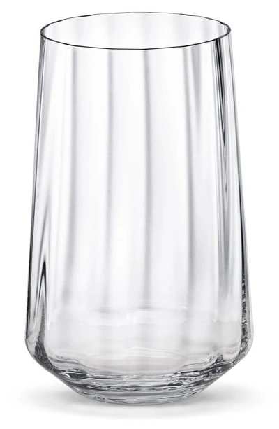 Georg Jensen Bernadotte Tall Crystal-glass Tumblers Set Of Six In Clear