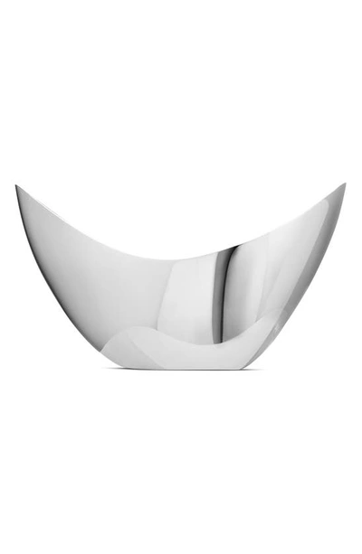 Georg Jensen Bloom Tall Stainless Steel Bowl 14cm In Size Medium