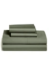 Nordstrom At Home 400 Thread Count Sheet Set In Green Lichen