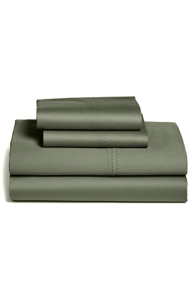 Nordstrom At Home 400 Thread Count Sheet Set In Green Lichen