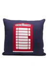 RIAN TRICOT LONDON PHONE BOOTH ACCENT PILLOW