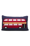 RIAN TRICOT RIAN TRICOT DOUBLE DECKER BUS ACCENT PILLOW