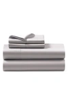 Polo Ralph Lauren Organic Sateen 624-thread Count Fitted Sheet In True Platinum