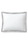 Ralph Lauren Organic Sateen Border Bedding 624 Thread Count Throw Pillow In True Platinum
