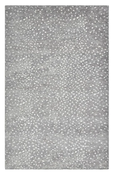 Solo Rugs Arash Handmade Wool Blend Area Rug In Grey