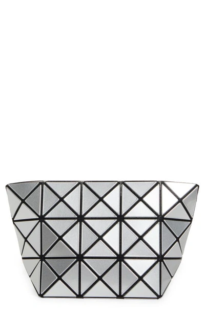 Bao Bao Issey Miyake Prism Zipped Clutch In Silver