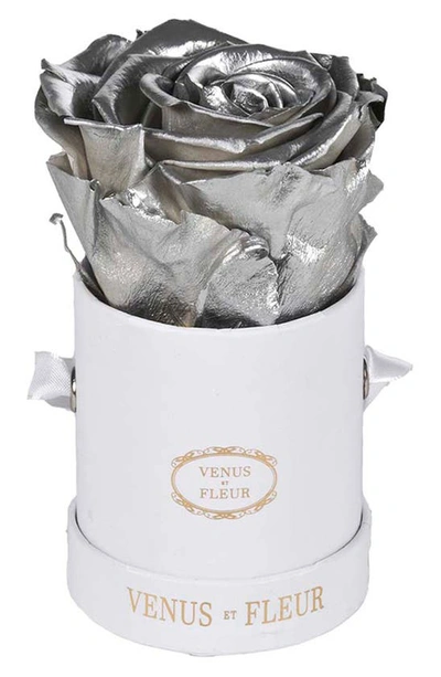 Venus Et Fleur Classic Le Mini™ Round Eternity Rose In Silver
