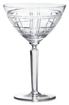 Ralph Lauren Hudson Plaid Martini Glass In Clear