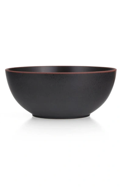 Nambe Taos Deep Stoneware Serving Bowl In Black