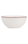 Nambe Taos Deep Stoneware Serving Bowl In White