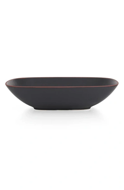 Nambe Taos Soft Square Serving Bowl Onyx In Black