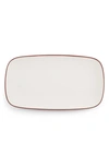 Nambe Taos Soft Rectangular Platter In White