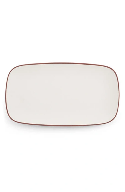 Nambe Taos Soft Rectangular Platter In White