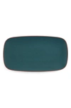 Nambe Taos Soft Rectangular Platter In Green