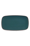 Nambe Taos Soft Rectangular Platter In Jade