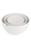 Nambe Nambé Duets Set Of 3 Nesting Mixing Bowls In White