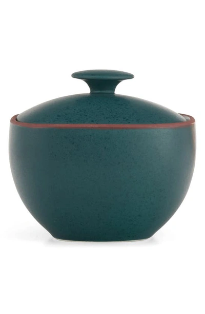 Nambe Taos Covered Sugar Bowl In Green