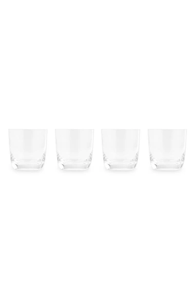 Nambe Taos Set Of 4 Double Old Fashioned Glasses In Clear