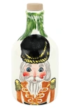 VIETRI NUTCRACKER HOLIDAY OLIVE OIL BOTTLE