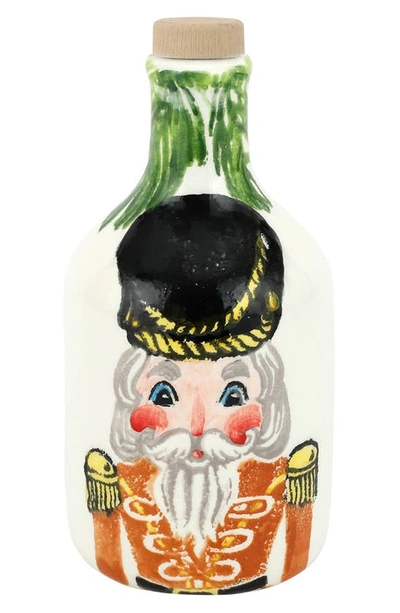 Vietri Nutcracker Christmas Olive Oil Bottle In Multicolor