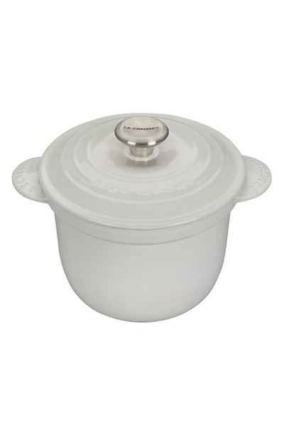Le Creuset 2.25-quart Cast Iron Rice Pot In White