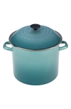 Le Creuset 8-quart Enameled Steel Stockpot In Caribbean