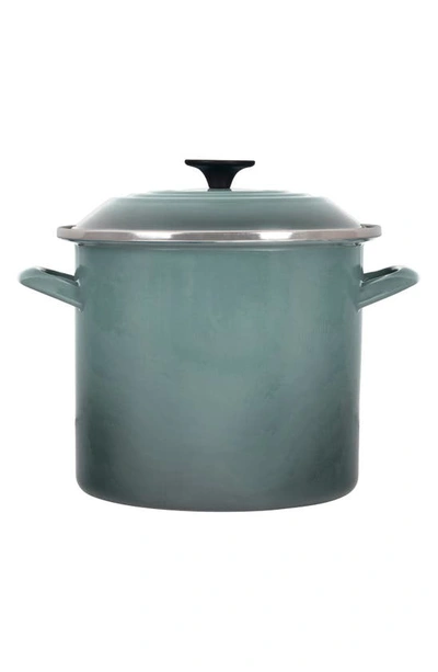 Le Creuset 8-quart Enameled Steel Stockpot In Sea Salt