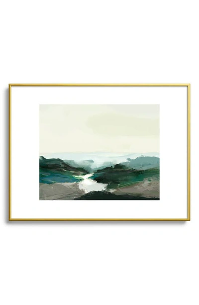 Deny Designs Highland View Framed Art Print In Golden Tones