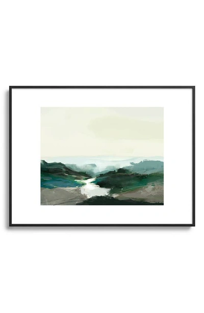 Deny Designs Highland View Framed Art Print In Black Tones