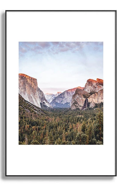 Deny Designs Yosemite Tunnel Framed Art Print In Black Tones