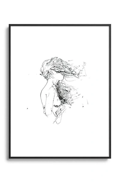 Deny Designs Val Framed Art Print In Black Tones