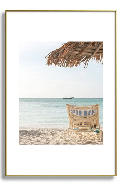 Deny Designs Travel Framed Art Print In Golden Tones