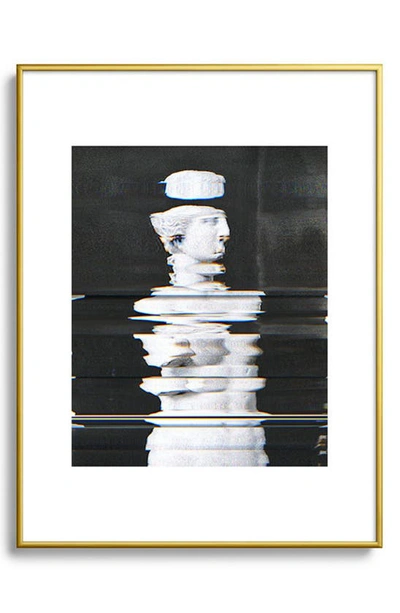 Deny Designs Digitex Triacotine 16 Framed Art Print In Golden Tones
