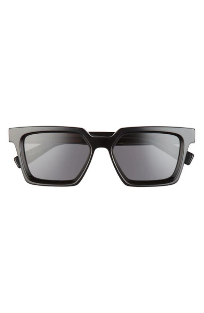 Zegna 54mm Rectangle Sunglasses In Black