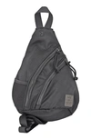 Save The Ocean Recycled Polyester Sling Bag In Black