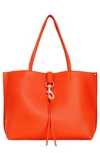 Rebecca Minkoff Megan Leather Tote In Coral