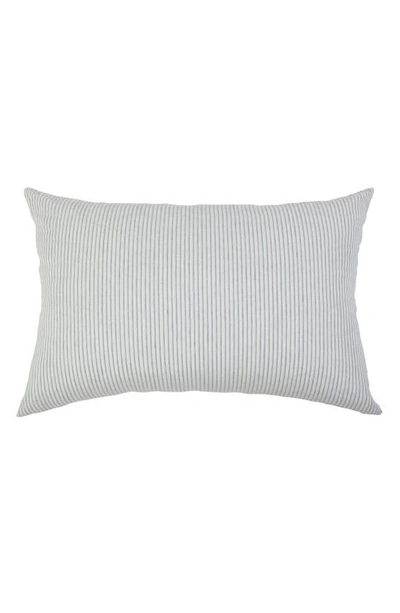 Pom Pom At Home Connor Stripe Pillow Sham In Ivory/ Denim