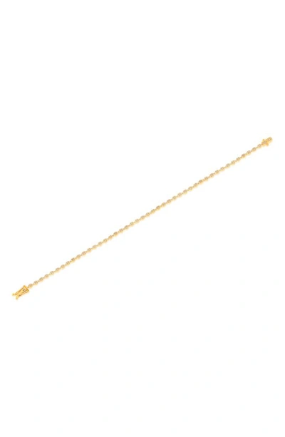 Ef Collection 14k Eternity Bracelet In 14k Yellow Gold